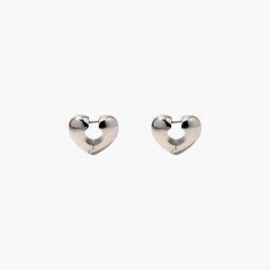 Marc Jacobs Charmed Bubble Heart Hoops Strieborne | WTSPFC690