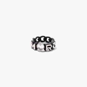 Marc Jacobs Charmed Marc Chain Ring Čierne Viacfarebný | KVHOUI639