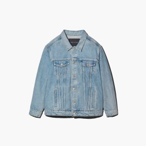 Marc Jacobs Denim Trucker Jacket Oranžové Modre | AVTJIW692