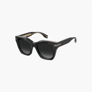 Marc Jacobs Icon Edge Oversized Square Sunglasses Čierne | QTSAKY521