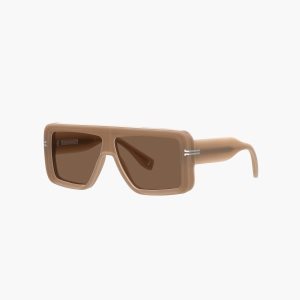 Marc Jacobs Icon Rectangular Sunglasses Béžové | NRHKXY609