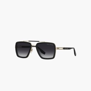 Marc Jacobs Icon Square Pilot Sunglasses Čierne | SPQXWJ394
