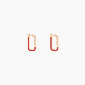 Marc Jacobs J Marc Colorblock Balerinky Hoops Červené Viacfarebný Zlate | QFCSMP520