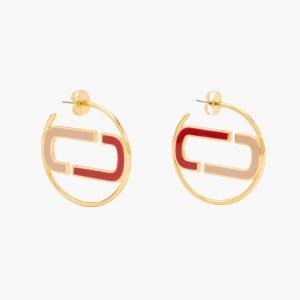 Marc Jacobs J Marc Colorblock Hoops Červené Viacfarebný Zlate | XTDUVC831