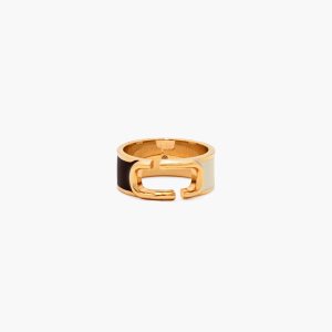 Marc Jacobs J Marc Colorblock Ring Čierne Viacfarebný Zlate | IEJWDP659