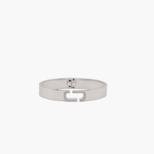 Marc Jacobs J Marc Crystal Bangle Strieborne | IMTLPE579