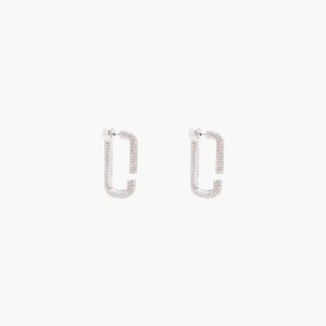 Marc Jacobs J Marc Crystal Hoops Strieborne | NGAUEL579