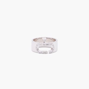 Marc Jacobs J Marc Crystal Ring Strieborne | WHBJQO514