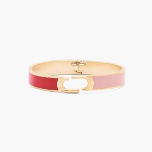 Marc Jacobs J Marc Hinge Bangle Červené Viacfarebný Zlate | BASICY048