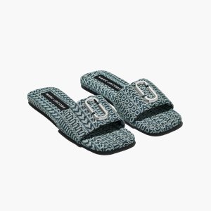 Marc Jacobs J Marc Washed Monogram Denim Sandal Oranžové Modre | BDFYXW694