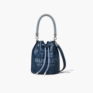 Marc Jacobs Kozene Bucket Bag Modre | UIRQAH054