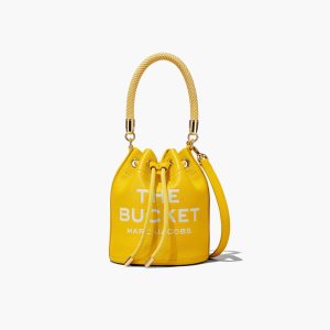 Marc Jacobs Kozene Bucket Bag Oranžové | FAIOXC376