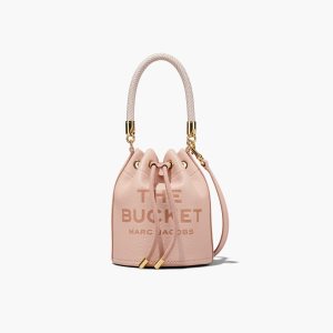 Marc Jacobs Kozene Bucket Bag Ruzove | PBADOK802