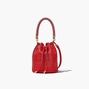 Marc Jacobs Kozene Bucket Bag Červené | HBFRVA618