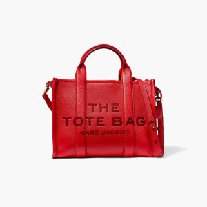 Marc Jacobs Kozene Medium Tote Bag Červené | ELVDUO506