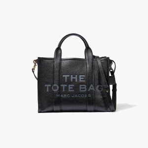Marc Jacobs Kozene Medium Tote Bag Čierne | KBRYZG852