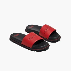 Marc Jacobs Kozene Slapky Červené | AFKOGY183