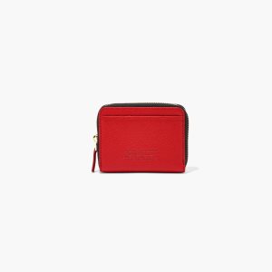 Marc Jacobs Kozene Zip Around Wallet Červené | GDZICK903