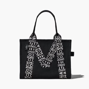 Marc Jacobs M Large Tote Bag Čierne Biele | CLJEXT964