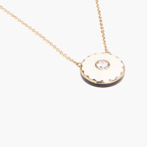 Marc Jacobs Medallion Pendant Krém Zlate | BEIWFH576