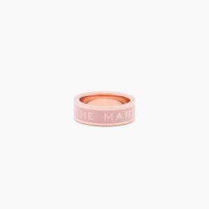 Marc Jacobs Medallion Ring Hnede Ruzove Zlate | XOUNIC830