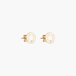 Marc Jacobs Medallion Studs Krém | XYSMWH147
