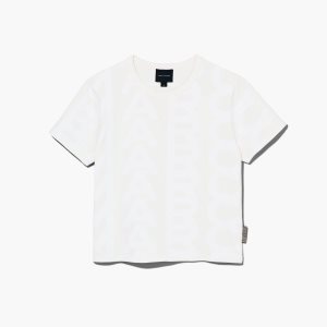 Marc Jacobs Monogram Baby Tee Biele | ZFJCBY840