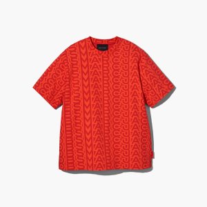 Marc Jacobs Monogram Big T-Shirt Oranžové Červené | OBVKXY395