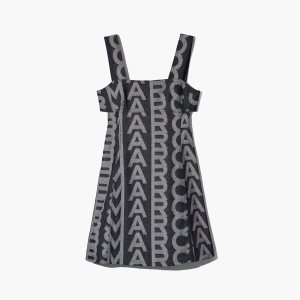 Marc Jacobs Monogram Denim Cutout Saty Modre | AGNQIH293