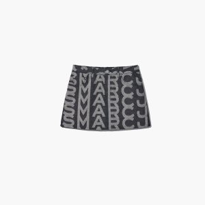 Marc Jacobs Monogram Denim Mini Skirt Modre | EHOCVJ572