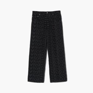 Marc Jacobs Monogram Denim Pant Čierne | BCGHTW946