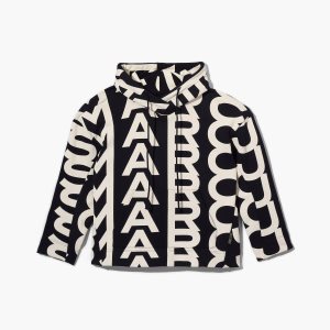 Marc Jacobs Monogram Oversized Hoodie Čierne Biele | FTESRU671