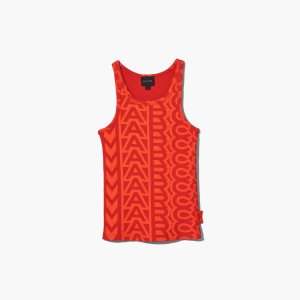 Marc Jacobs Monogram Rib Tank Oranžové Červené | KUHCMD105