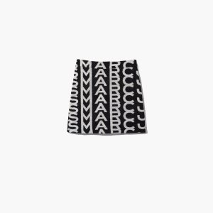 Marc Jacobs Monogram Terry Skirt Čierne Biele | VICDEB638