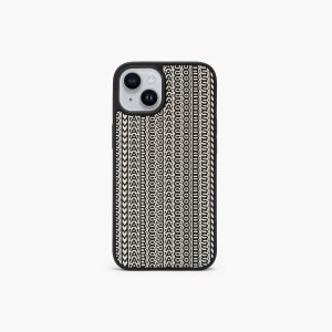 Marc Jacobs Monogram iPhone 14 3D Case Čierne Biele | UCWRYK109