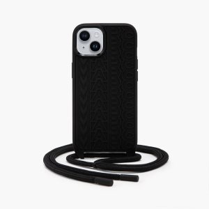 Marc Jacobs Monogram iPhone 14 Crossbody Case Čierne | KQUSCM039