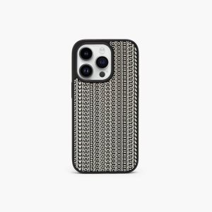 Marc Jacobs Monogram iPhone 14 Pro 3D Case Čierne Biele | BMWKUL426