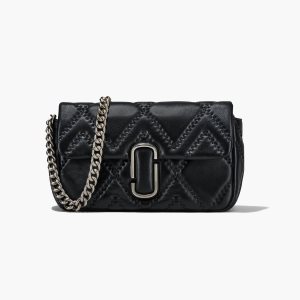 Marc Jacobs Prešívané Kozene J Marc Large Shoulder Bag Čierne | SYKFRO518