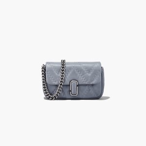 Marc Jacobs Prešívané Kozene J Marc Mini Bag Siva | NAVPKM951