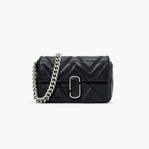 Marc Jacobs Prešívané Kozene J Marc Shoulder Bag Čierne | BDVUYE624