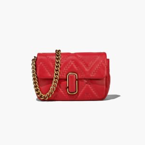 Marc Jacobs Prešívané Kozene J Marc Shoulder Bag Červené | BLGZAI964