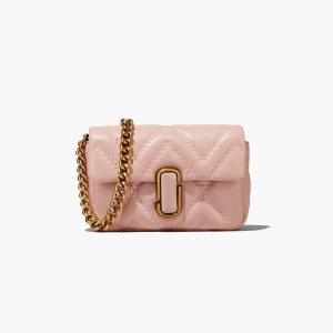 Marc Jacobs Prešívané Kozene J Marc Shoulder Bag Ruzove | TNQEBS596