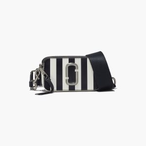 Marc Jacobs Pruhované Snapshot Čierne Biele | SCRHYT134