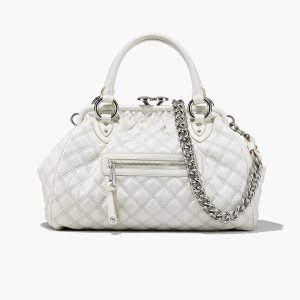 Marc Jacobs Re-Edition Prešívané Kozene Stam Bag Biele | BNGDMA194