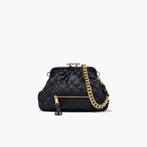 Marc Jacobs Re-Edition Prešívané Kozene Little Stam Bag Čierne | RBTSIA369