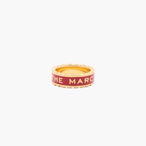 Marc Jacobs Scallop Medallion Ring Červené Zlate | YBQWNI052