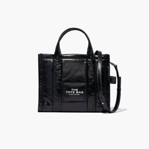 Marc Jacobs Shiny Crinkle Medium Tote Bag Čierne | WCXMVG847