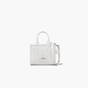 Marc Jacobs Shiny Crinkle Micro Tote Biele | BWKTVD247