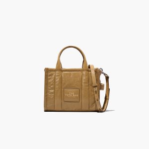 Marc Jacobs Shiny Crinkle Mini Tote Svetlo Hnede | GLNSRT286
