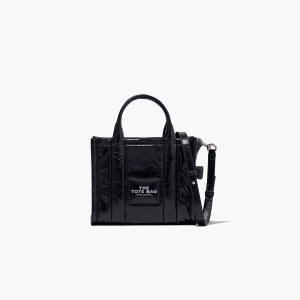 Marc Jacobs Shiny Crinkle Mini Tote Čierne | GZRBFY425